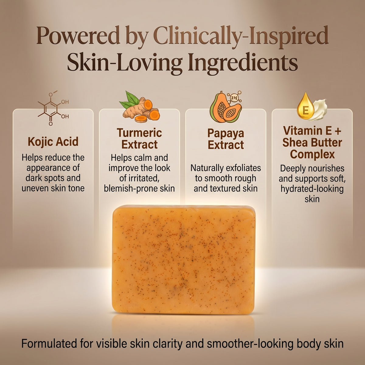 The Clarity Bar™ — Multi-Action Body Treatment for Tone, Texture & Clarity